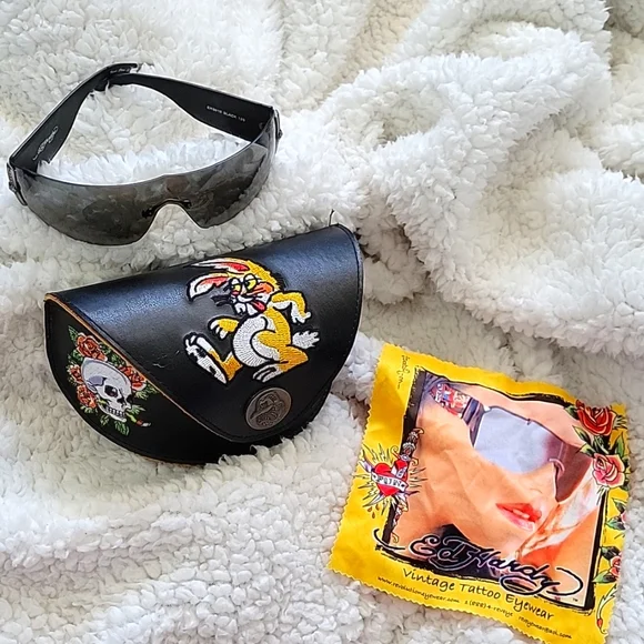 Ed Hardy | Accessories | Ed Hardy Sunglasses With Case And  display picture 2